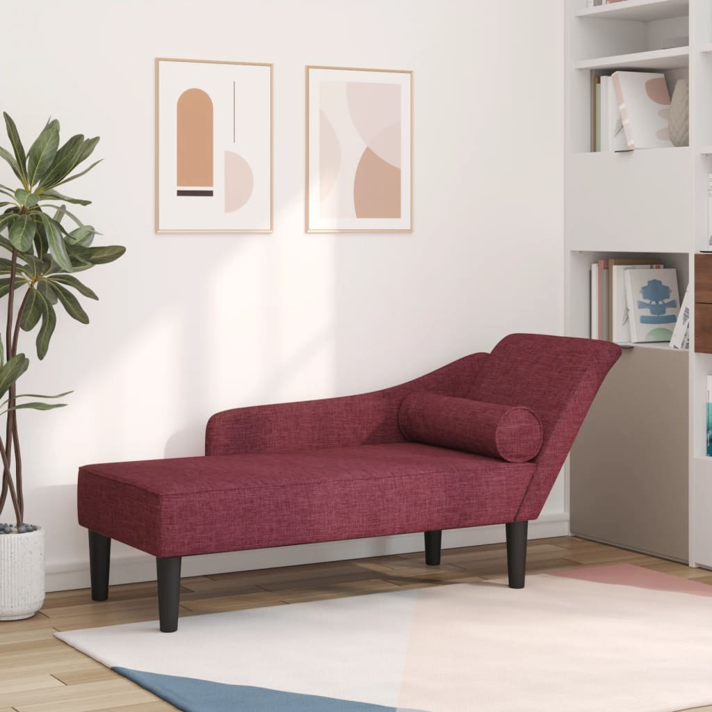vidaXL Chaiselongue mit Kissen Hellgrau Stoff