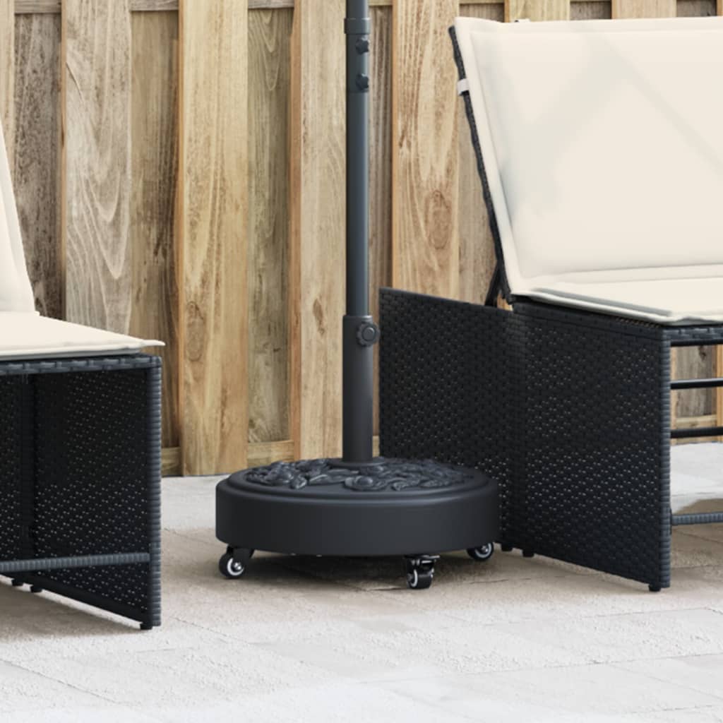 vidaXL Sonnenschirmständer für Ø38/48 mm Mast 9 kg Halbrund