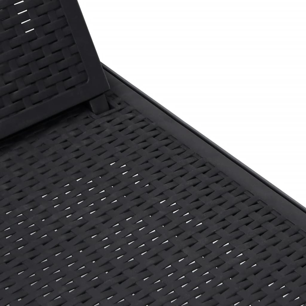 vidaXL 4-fach Verstellbare Sonnenliege 155,5x57x28 cm Polypropylen