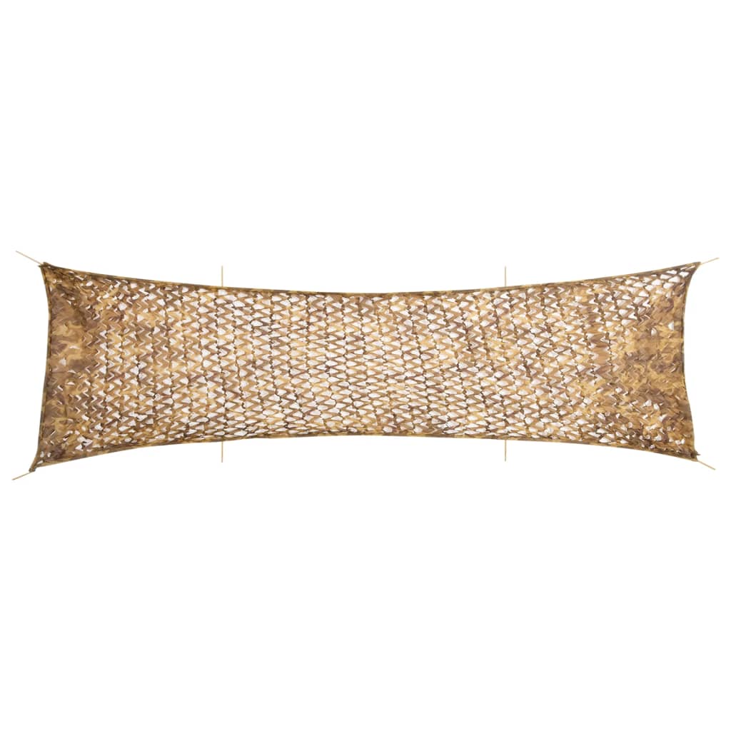 vidaXL Tarnnetz mit Aufbewahrungstasche 312x140 cm Sandfarbe