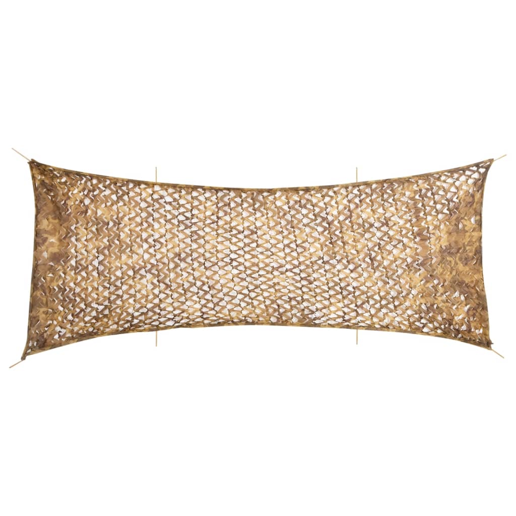 vidaXL Tarnnetz mit Aufbewahrungstasche 312x140 cm Sandfarbe