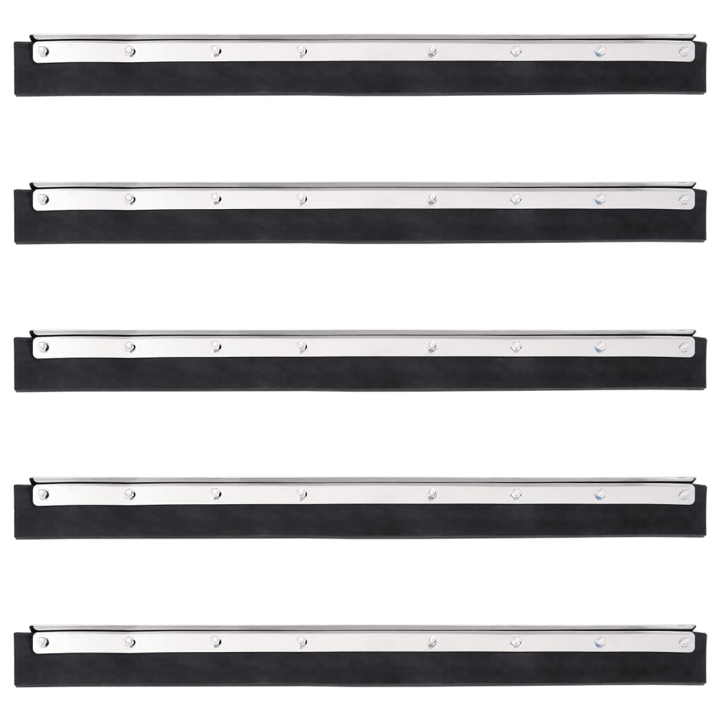 vidaXL Bodenabzieher 45,5x2x5 cm Stahl und Gummi