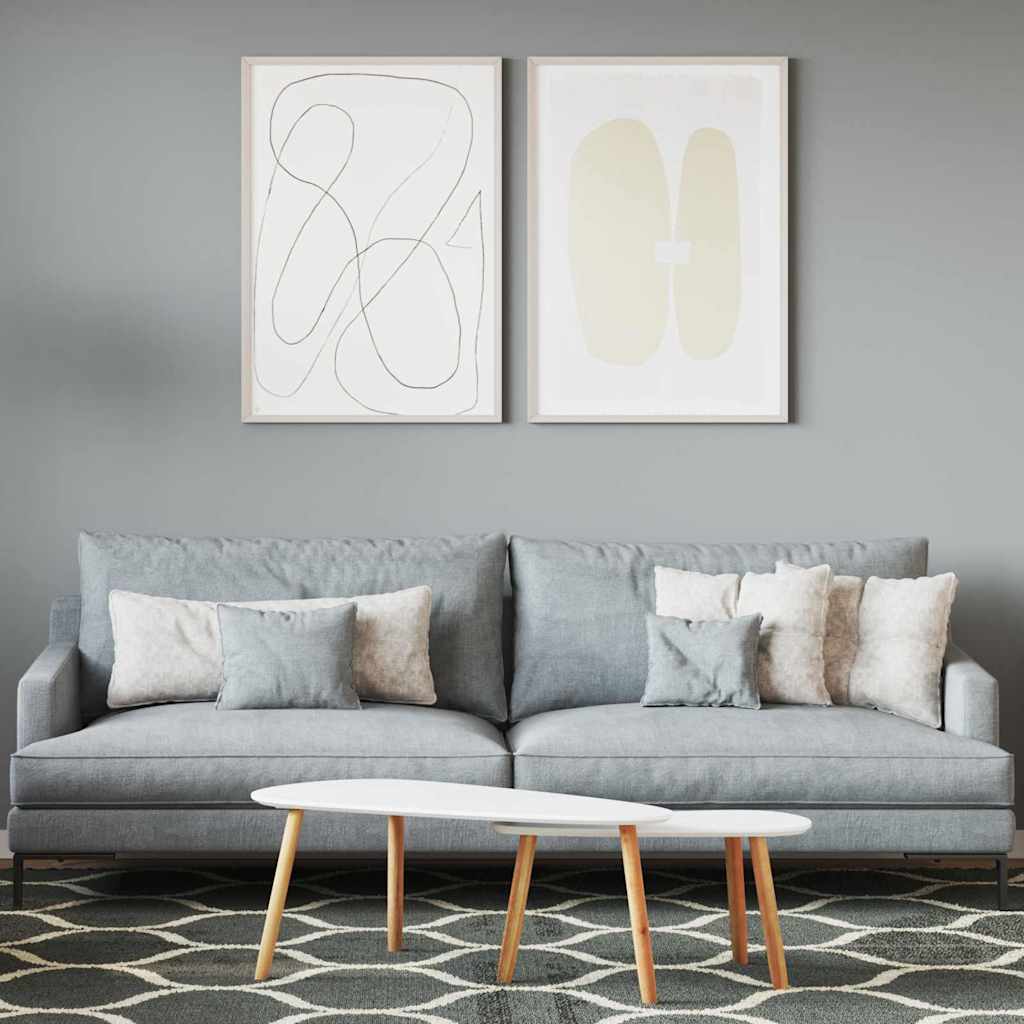 vidaXL Wandfarbe Grau 16,5 x 16,5 x 16 cm Wall Print