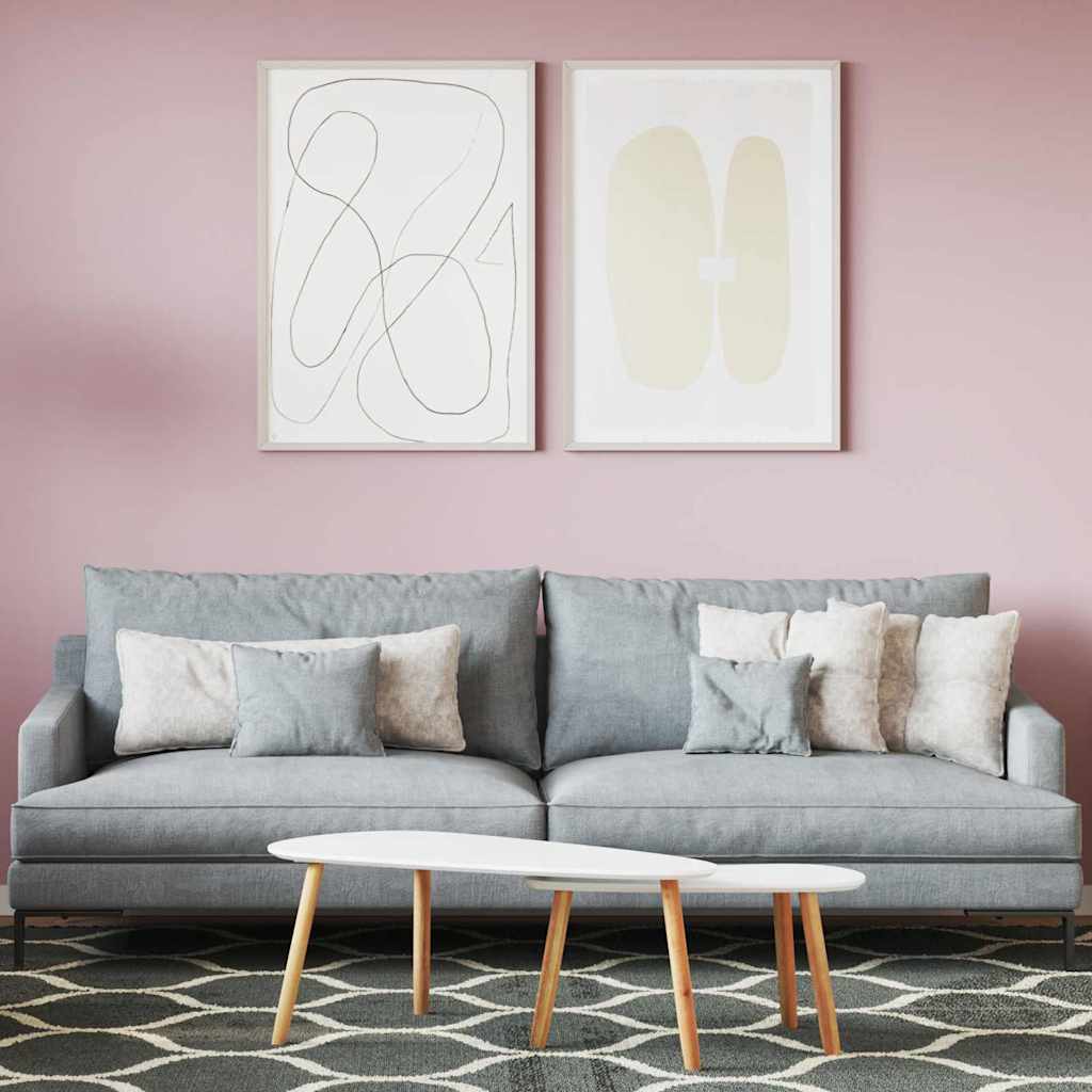 vidaXL Wandfarbe Grau 16,5 x 16,5 x 16 cm Wall Print