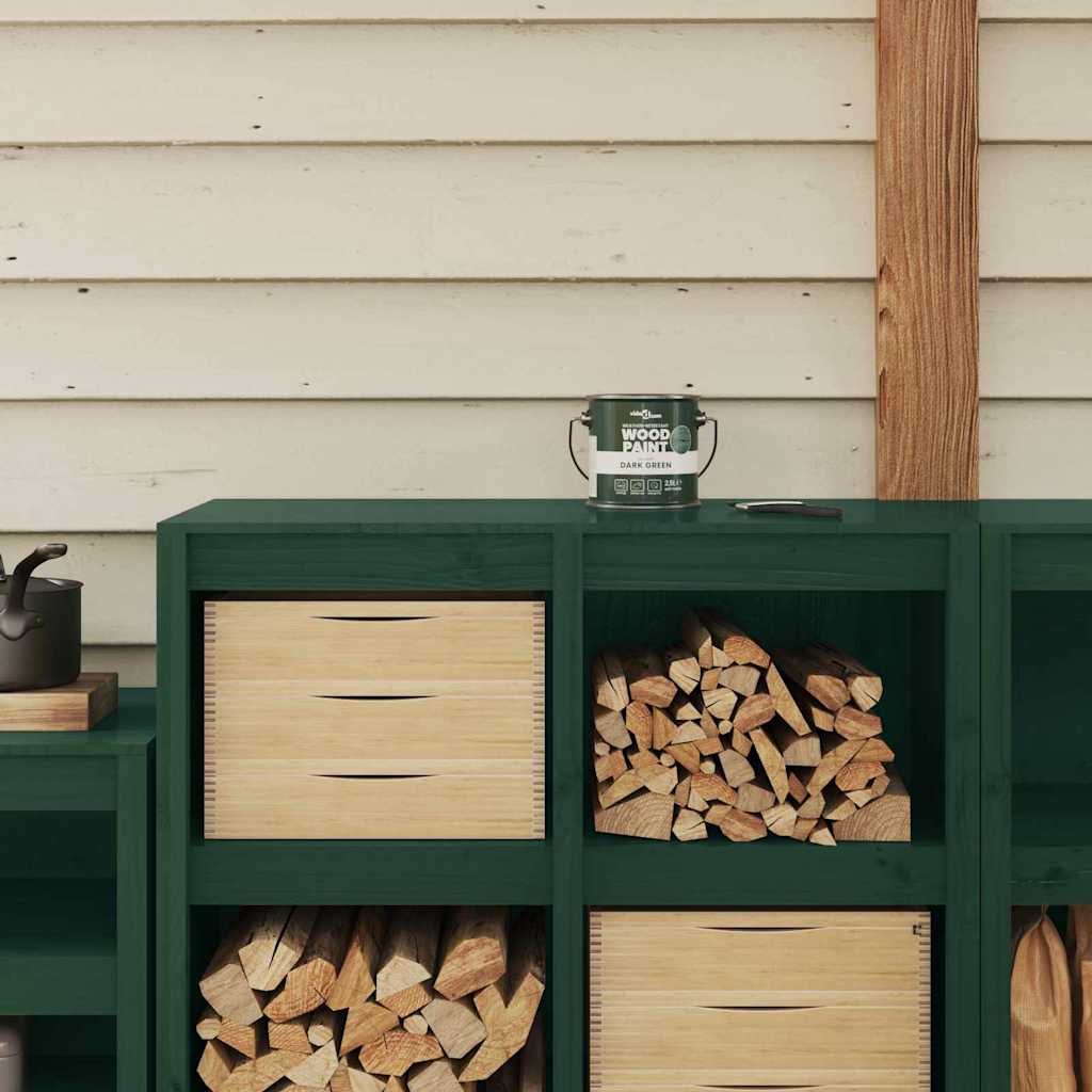 vidaXL Holzfarbe Schwarz 16,5 x 16,5 x 16 cm Wall Print