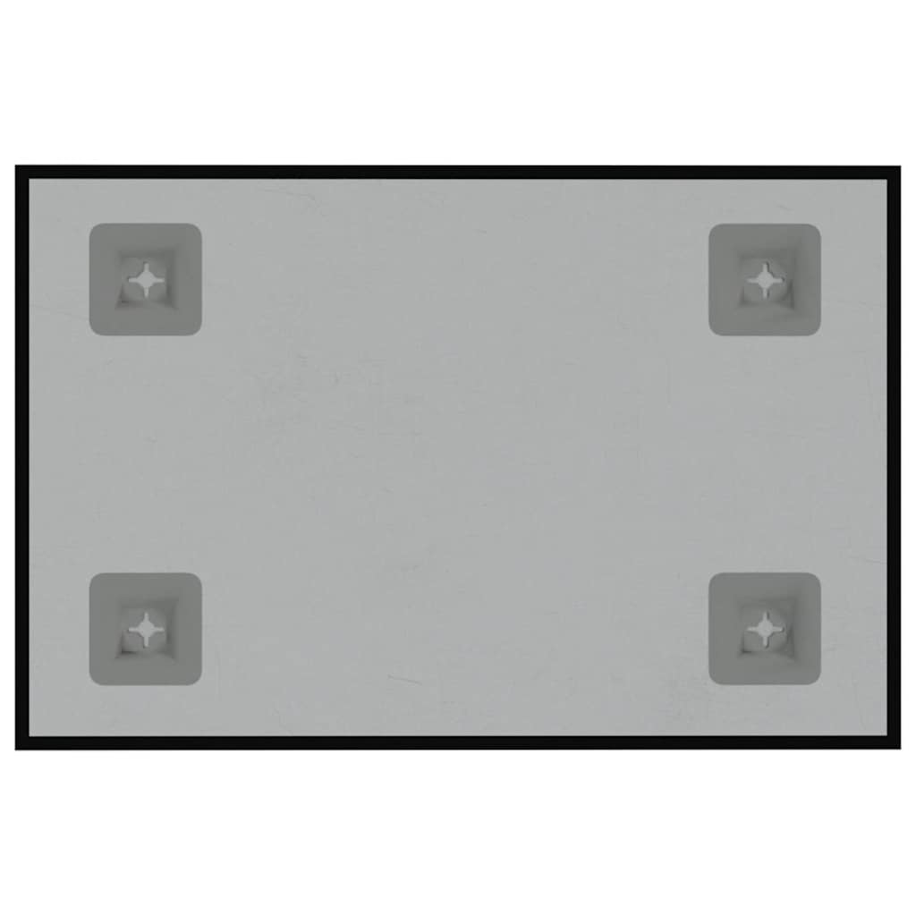 vidaXL Magnettafel Wandmontage Schwarz 30x20 cm Hartglas