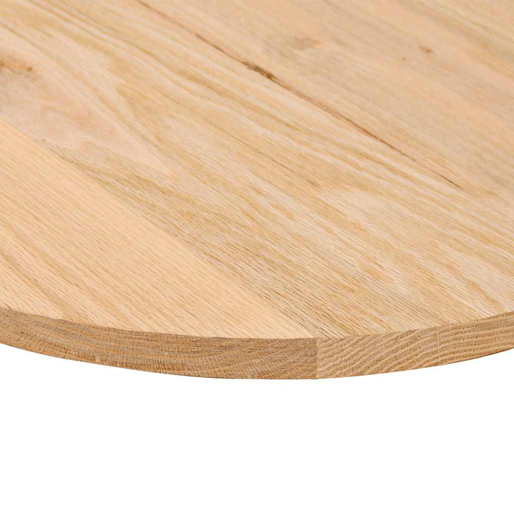 vidaXL Tischplatte 80x40x2 cm Massivholz Eiche Oval