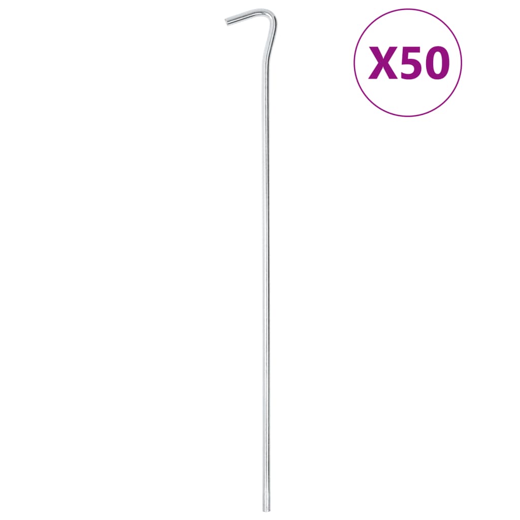 vidaXL Zeltheringe 50 Stk. 30 cm Ø4 mm Verzinkter Stahl