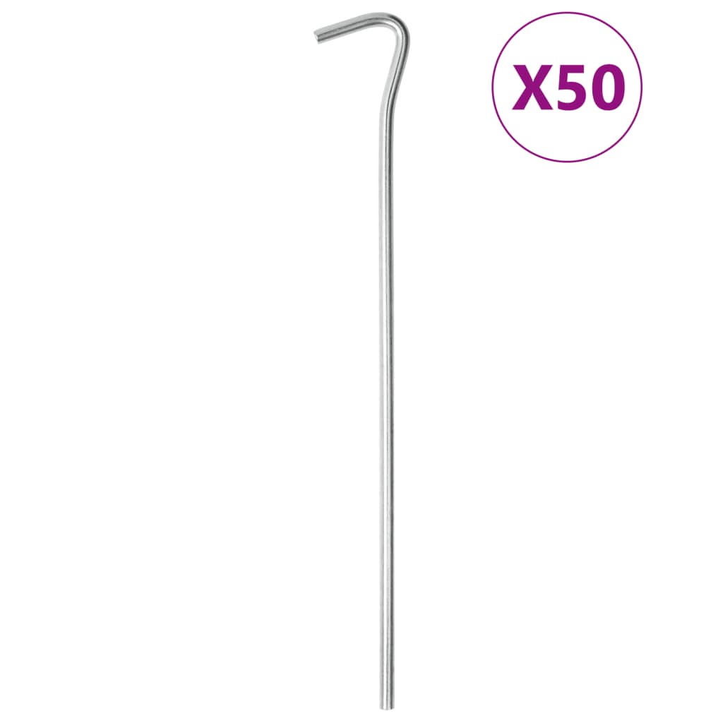 vidaXL Zeltheringe 50 Stk. 23 cm Ø3 mm Verzinkter Stahl
