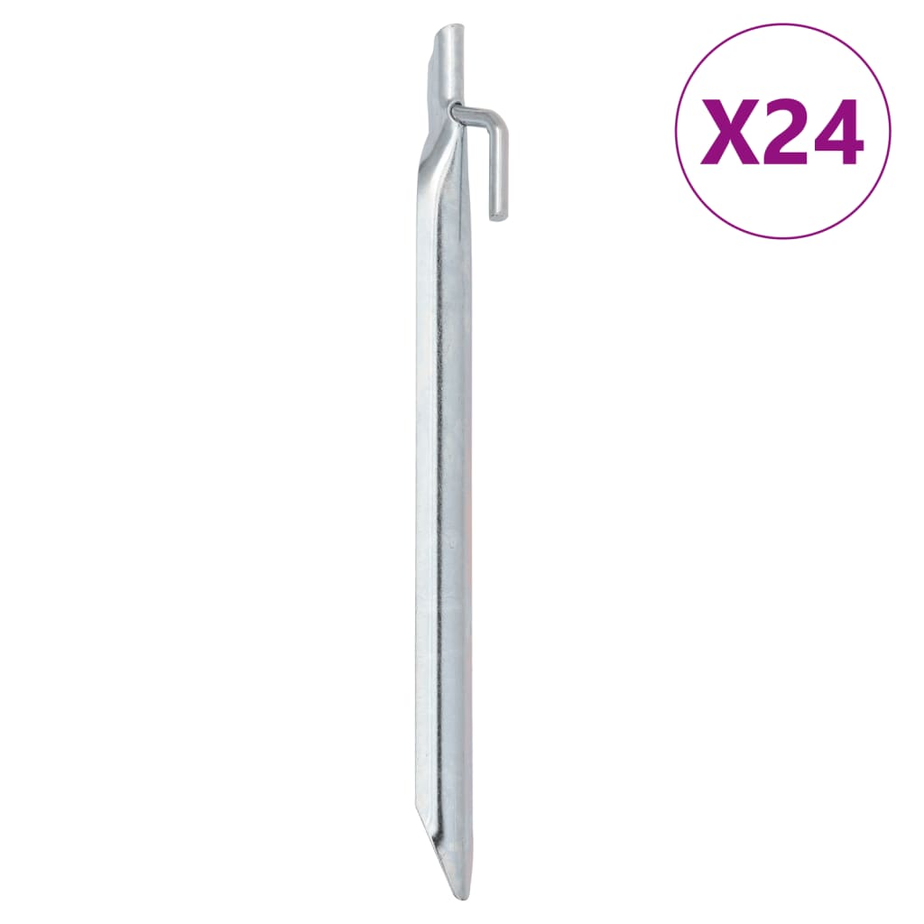 vidaXL Zeltheringe 24 Stk. V-Form 17 cm Ø20 mm Verzinkter Stahl