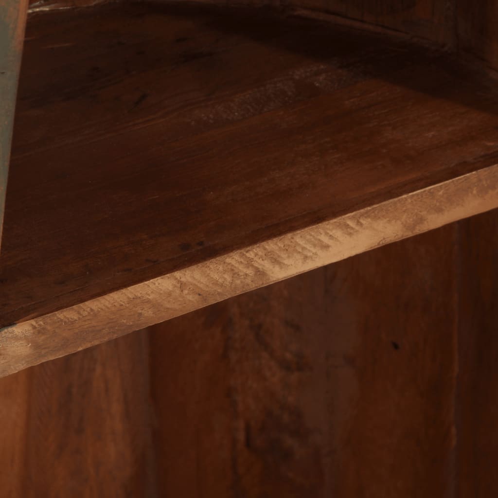 vidaXL Regal Boot-Look 39x27x127 cm Altholz Massiv