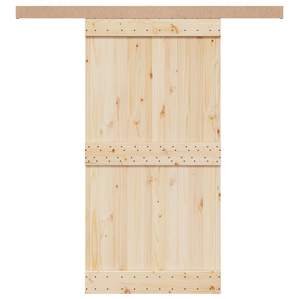 vidaXL Schiebetürbeschlag-Set 183 cm Aluminiumlegierung Silbern