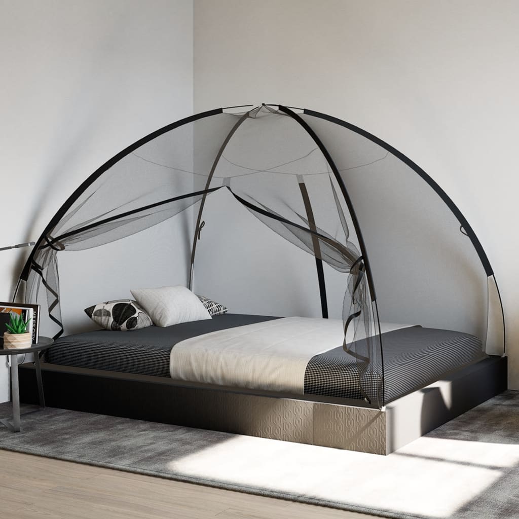 Moskito-Netzzelt Mongolisch 220 Schwarz 200x120x130 cm