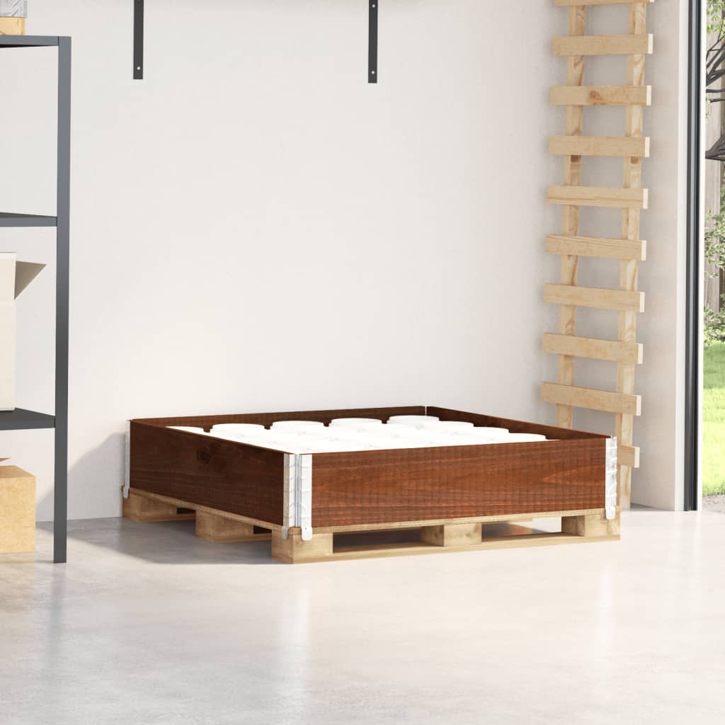 vidaXL Paletten-Aufsatzrahmen 60x80 cm Kiefer Massivholz