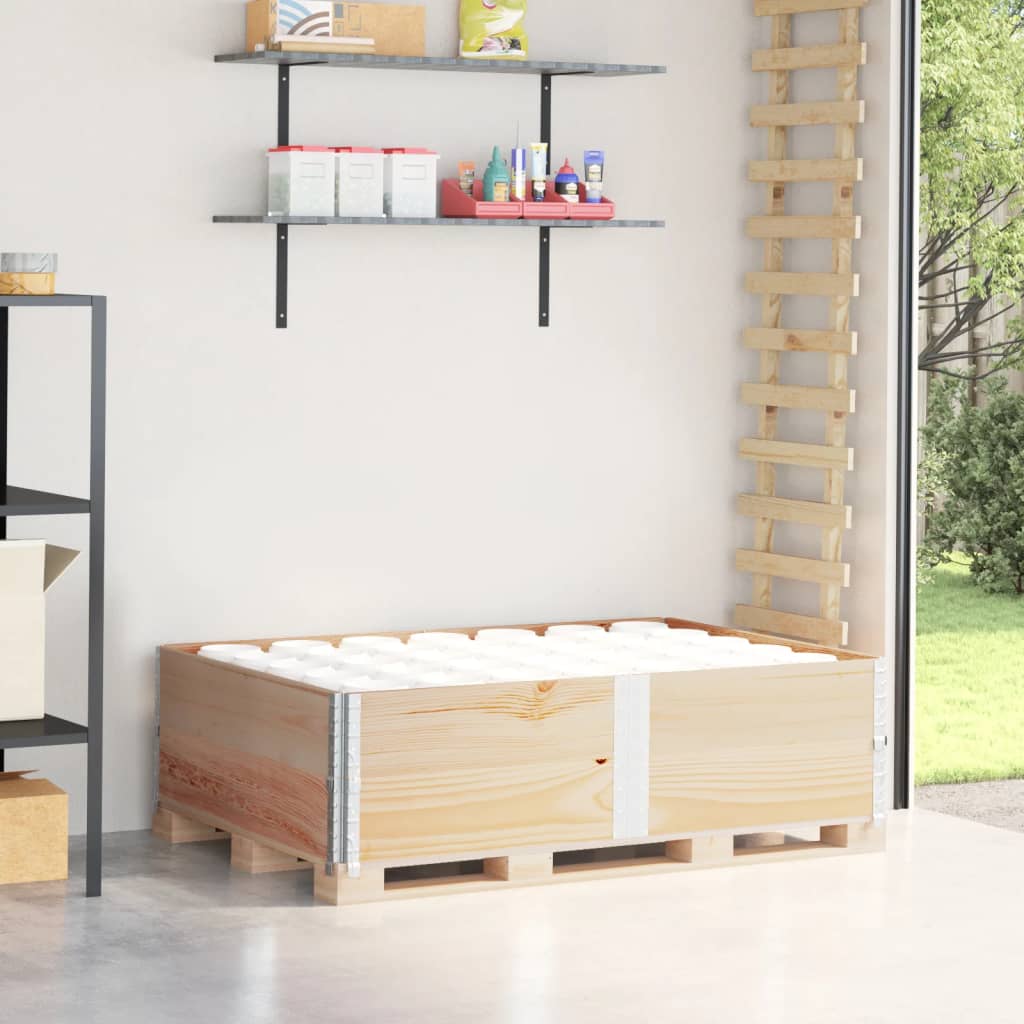 vidaXL Paletten-Aufsatzrahmen 60x80 cm Kiefer Massivholz