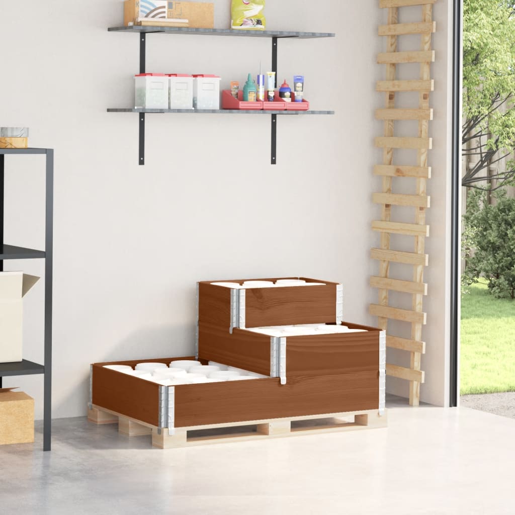 vidaXL 3-stöckiges Hochbeet 120x80 cm Massivholz Kiefer