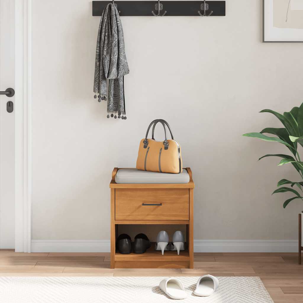 vidaXL Flurbank SANDNES 45x40x50 cm Massivholz Kiefer