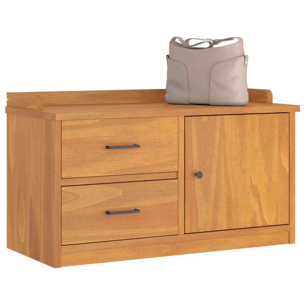 vidaXL Flurbank SANDNES 87x40x50 cm Massivholz Kiefer