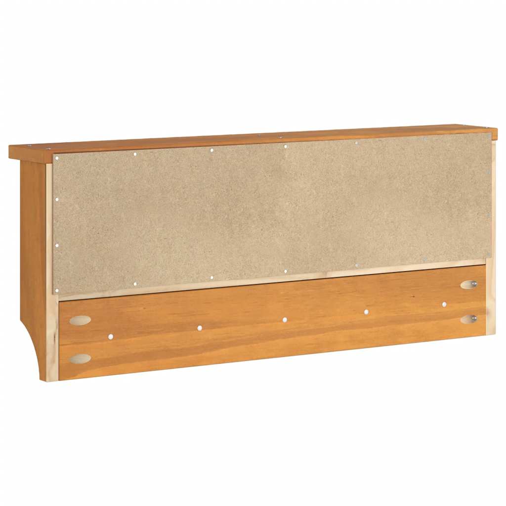 vidaXL Wandgarderobe SANDNES 87x12x35 cm Massivholz Kiefer