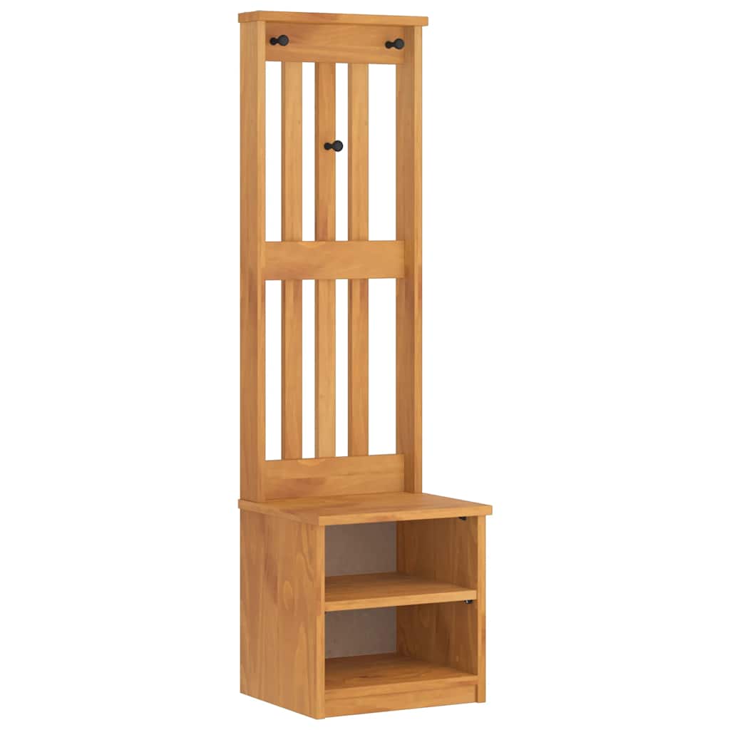 vidaXL Garderobenständer SANDNES 45x40x159,5 cm Massivholz Kiefer