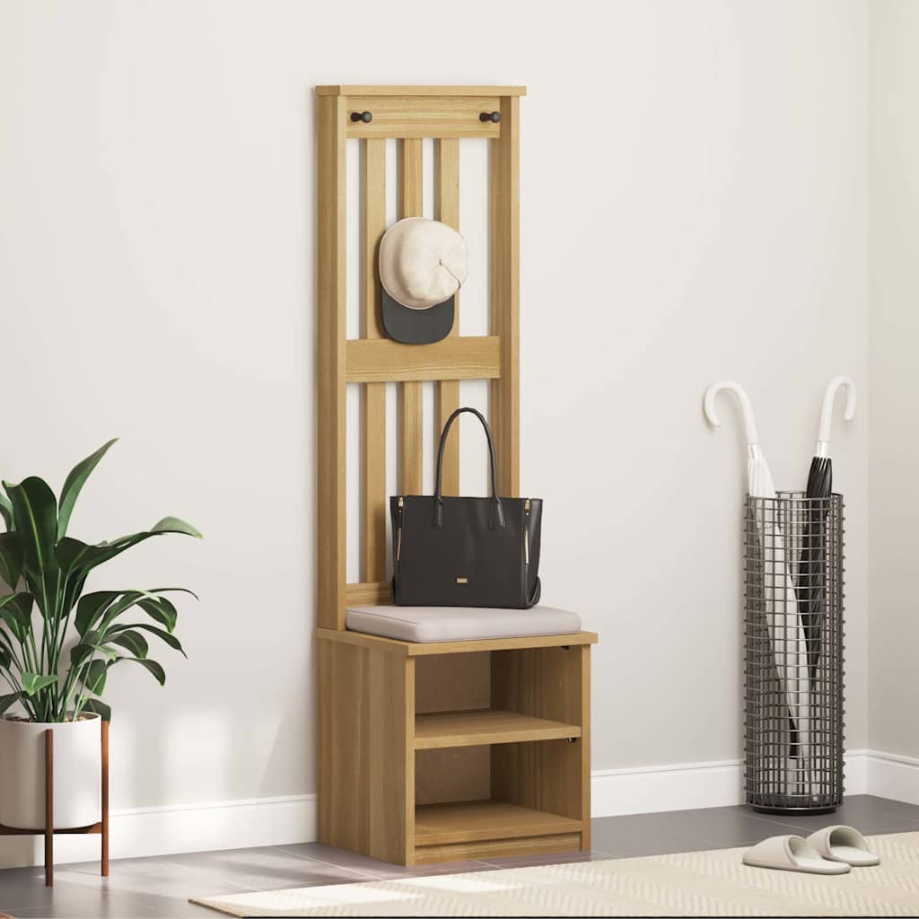 vidaXL Garderobenständer SANDNES 45x40x159,5 cm Massivholz Kiefer