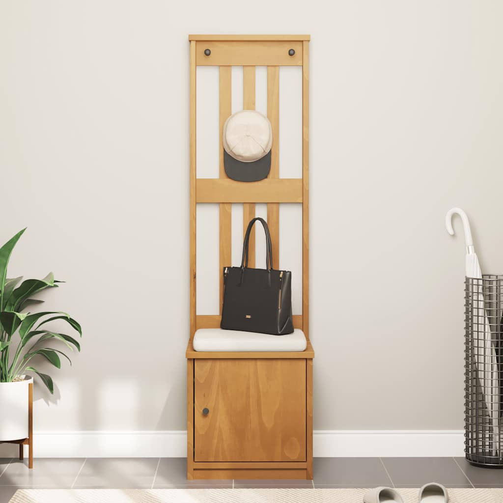 vidaXL Garderobenständer SANDNES 45x40x159,5 cm Massivholz Kiefer