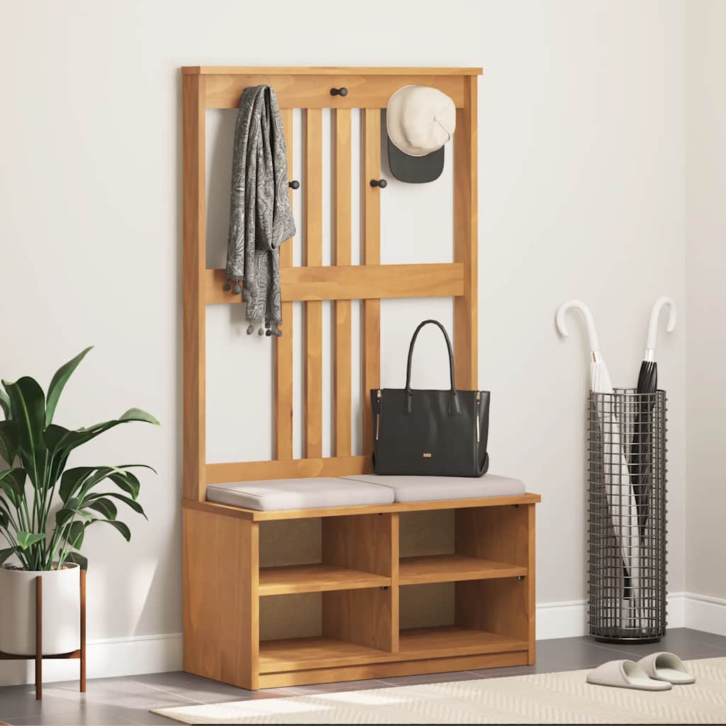 vidaXL Garderobenständer SANDNES 87x40x159,5cm Massivholz Kiefer