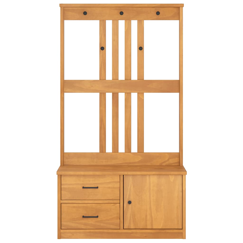 vidaXL Garderobenständer SANDNES 87x40x159,5cm Massivholz Kiefer