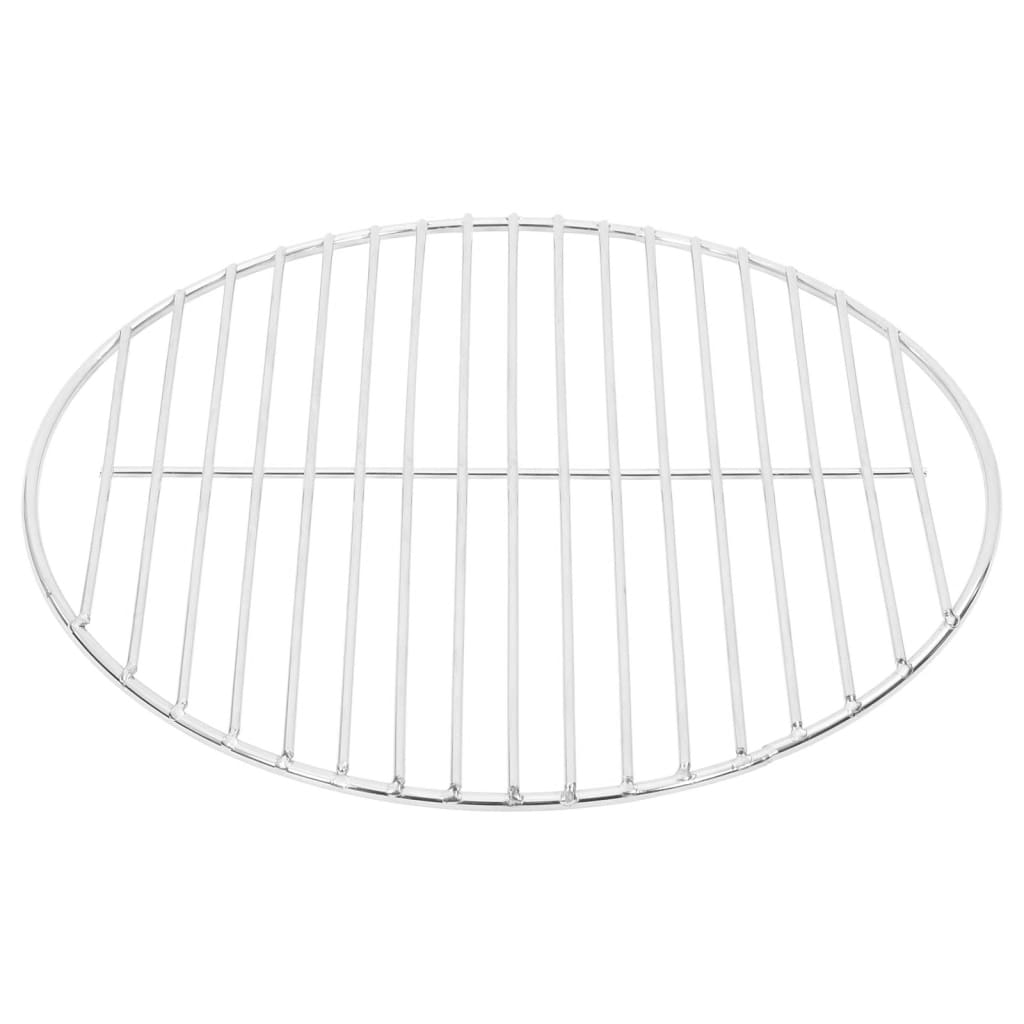 vidaXL Grillrost Rund Ø34,5 cm 304 Edelstahl