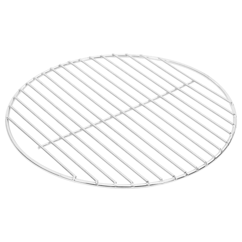vidaXL Grillrost Rund Ø34,5 cm 304 Edelstahl