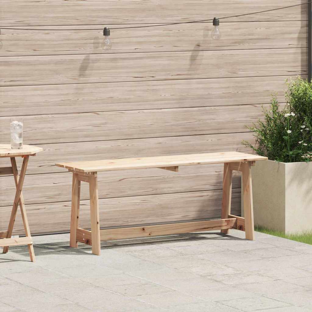vidaXL Bank Outdoor Natur 119 x 47 x 35 cm Massives Kiefernholz