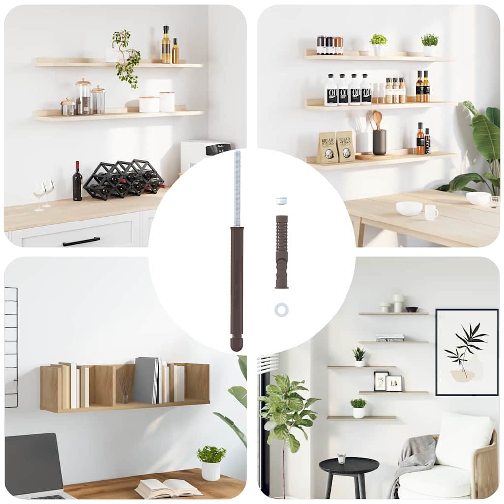 vidaXL Schwebende Regalträger 12 pcs Beige Ø10 x 170 mm Stahl