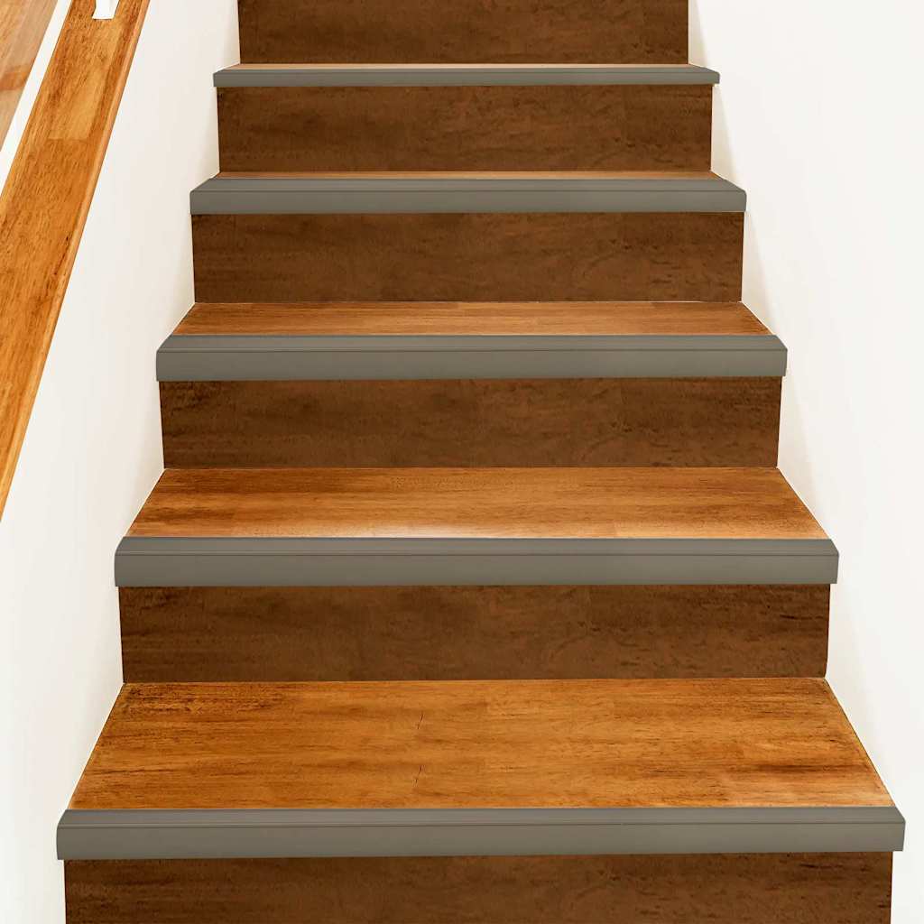 vidaXL Treppenkantenprofile 10 pcs Silber 67 x 3.5 x 3 cm Aluminium