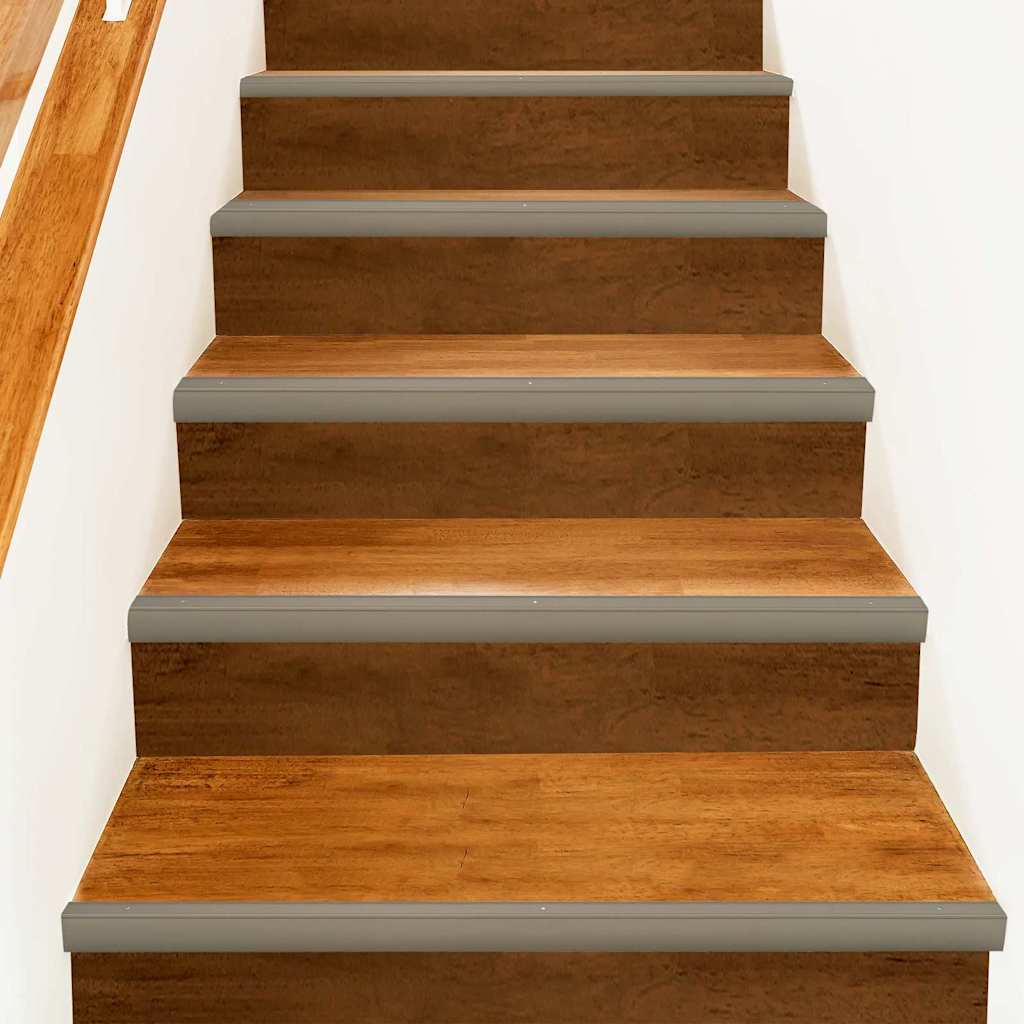 vidaXL Treppenkantenprofile 10 pcs Silber 67 x 3.5 x 3 cm Aluminium