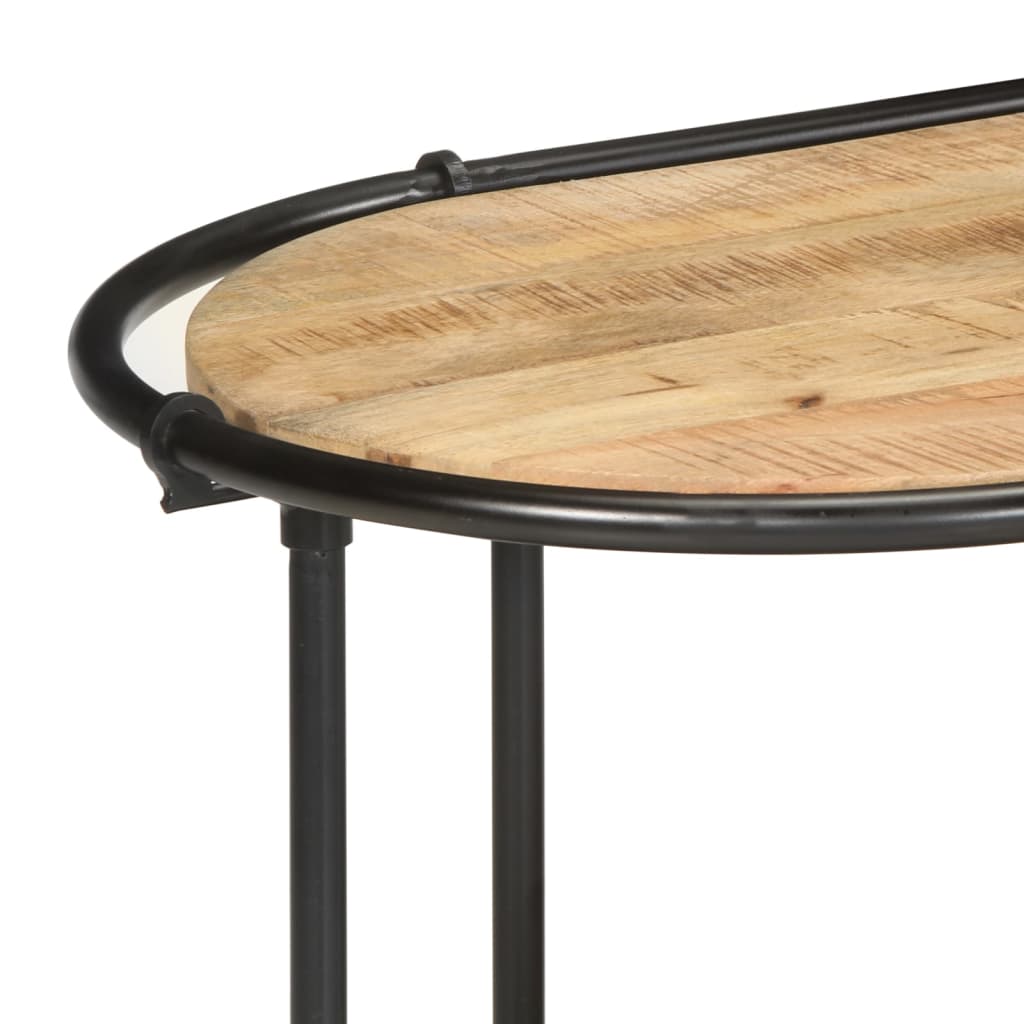 vidaXL TV-Regal 100x42x40 cm Raues Mangoholz