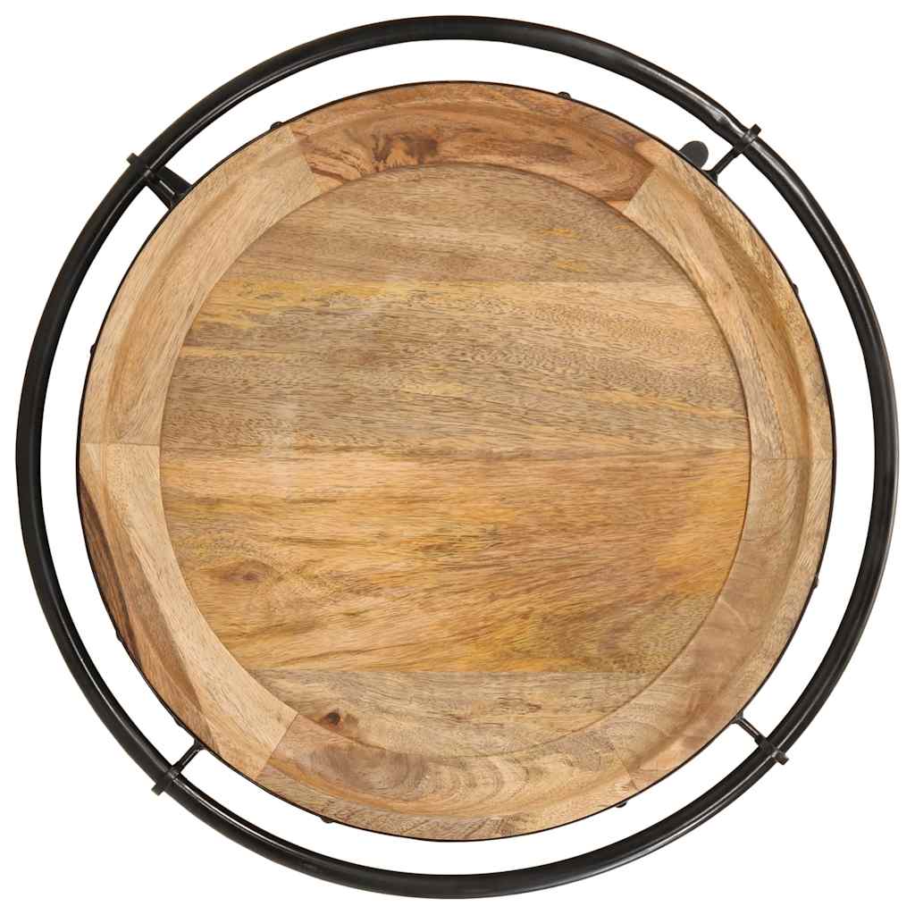 vidaXL Beistelltisch Ø55x60 cm Massivholz Mango