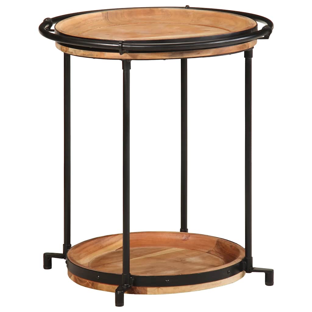 vidaXL Beistelltisch Ø55x60 cm Massivholz Mango