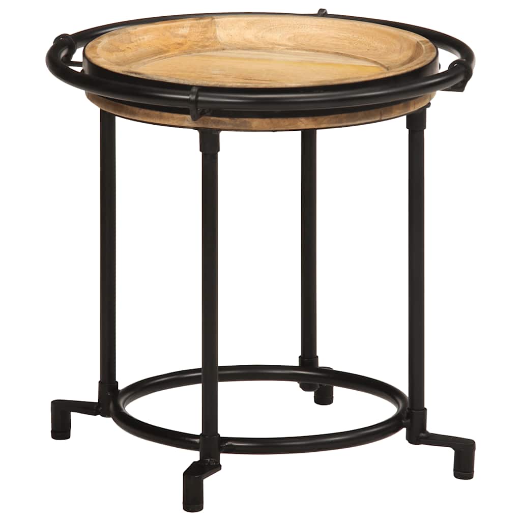 vidaXL 2-tlg. Beistelltisch-Set Massivholz Mango