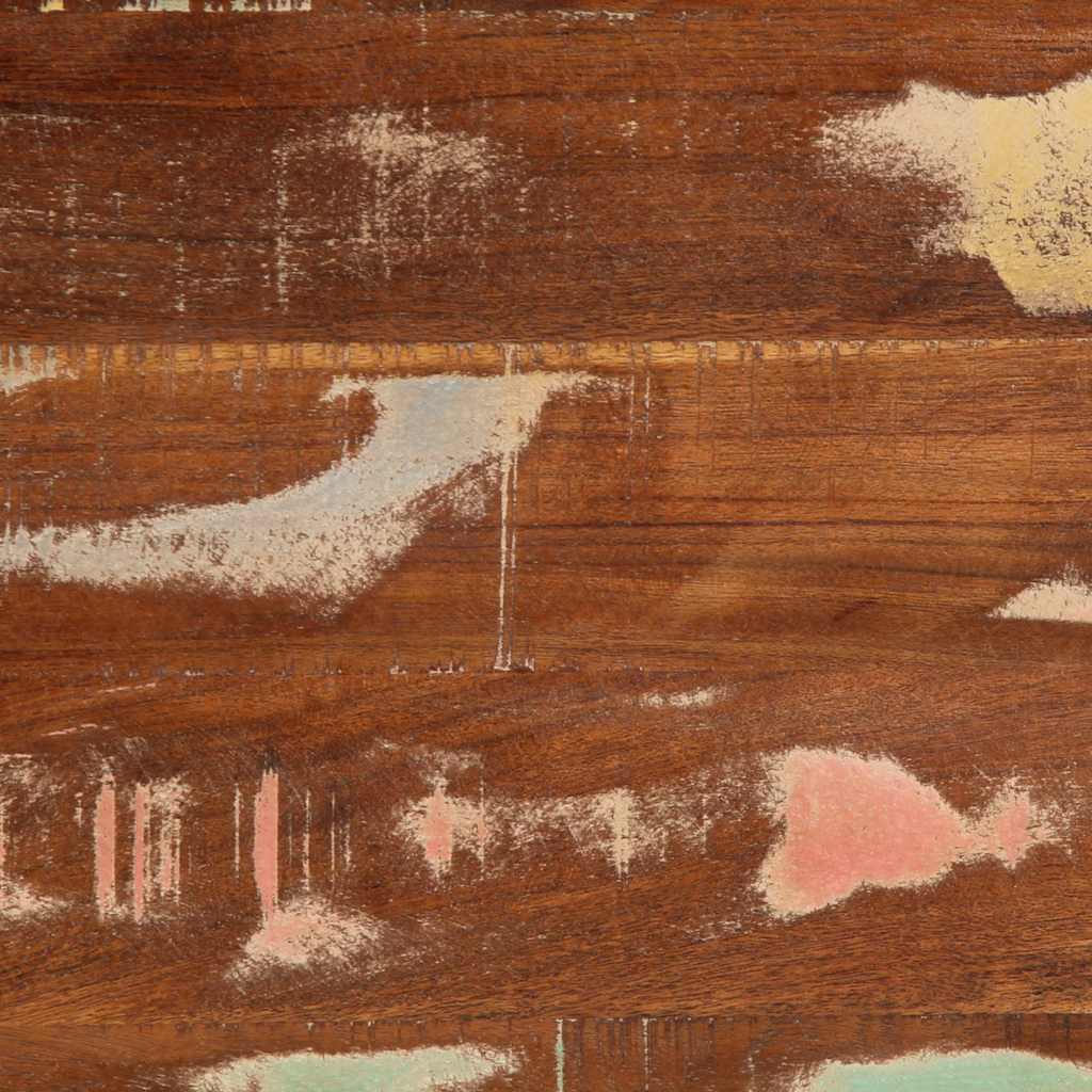 vidaXL Couchtisch Mehrfarbig 90x50x36 cm Altholz Massiv