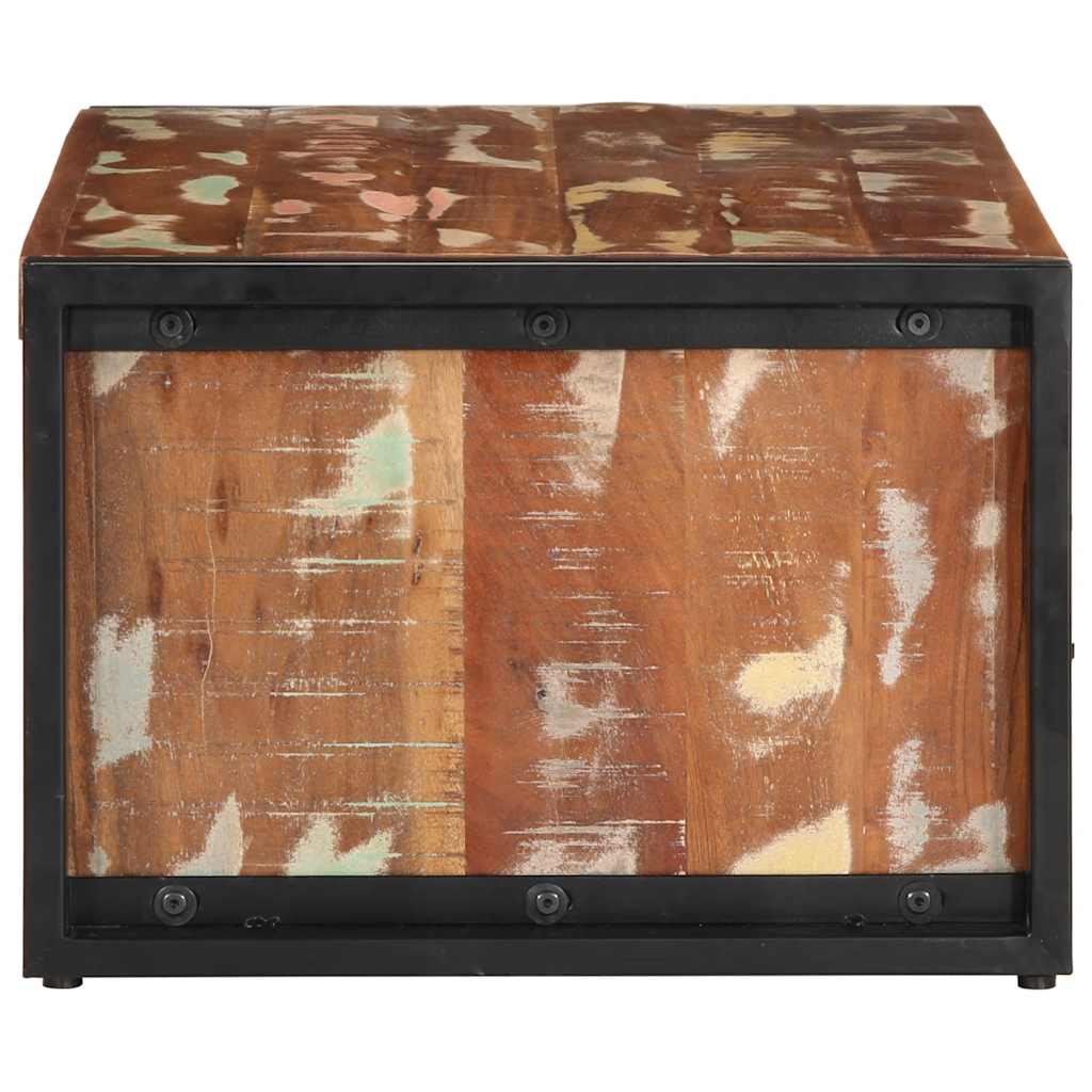 vidaXL Couchtisch Mehrfarbig 90x50x36 cm Altholz Massiv