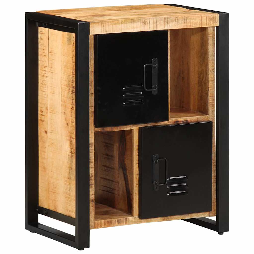 vidaXL Sideboard 55x35x70 cm Raues Mangoholz