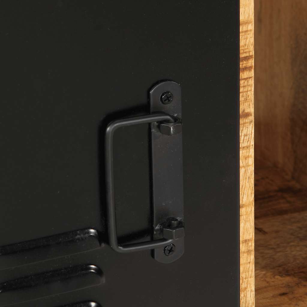 vidaXL Sideboard 55x35x70 cm Raues Mangoholz