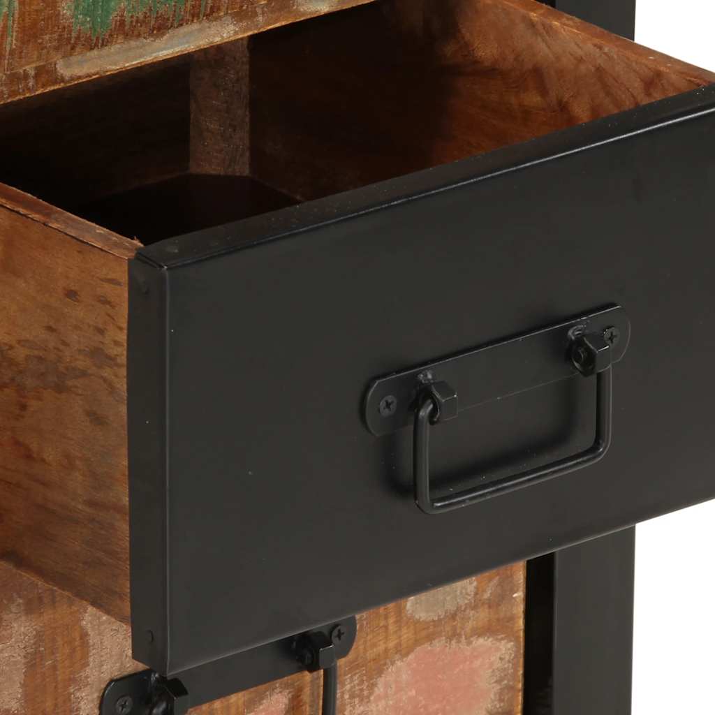 vidaXL Schubladenschrank Mehrfarbig 40x40x75 cm Altholz Massiv