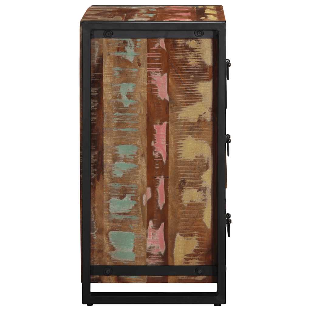 vidaXL Schubladenschrank Mehrfarbig 50x35x70 cm Massivholz Altholz