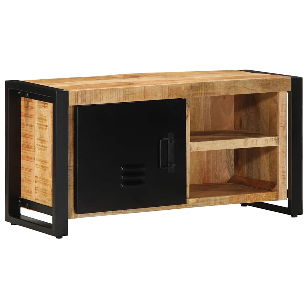 vidaXL TV-Schrank 80x30x40 cm Raues Massivholz Mango