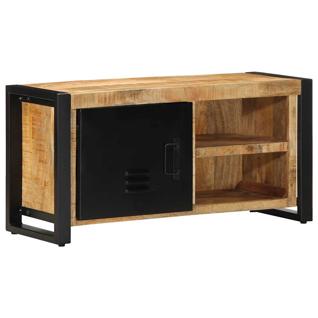 vidaXL TV-Schrank 80x30x40 cm Raues Massivholz Mango