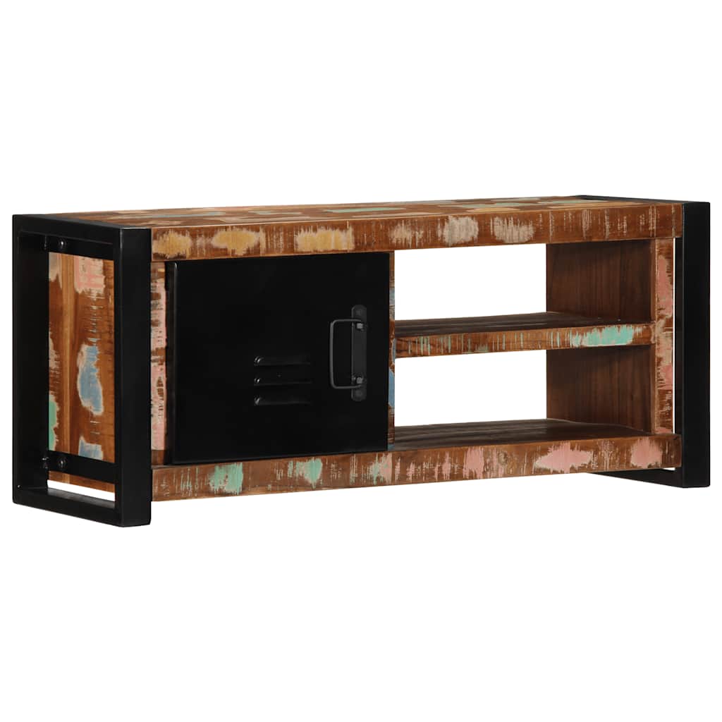 vidaXL TV-Schrank 80x30x35 cm Raues Massivholz Mango