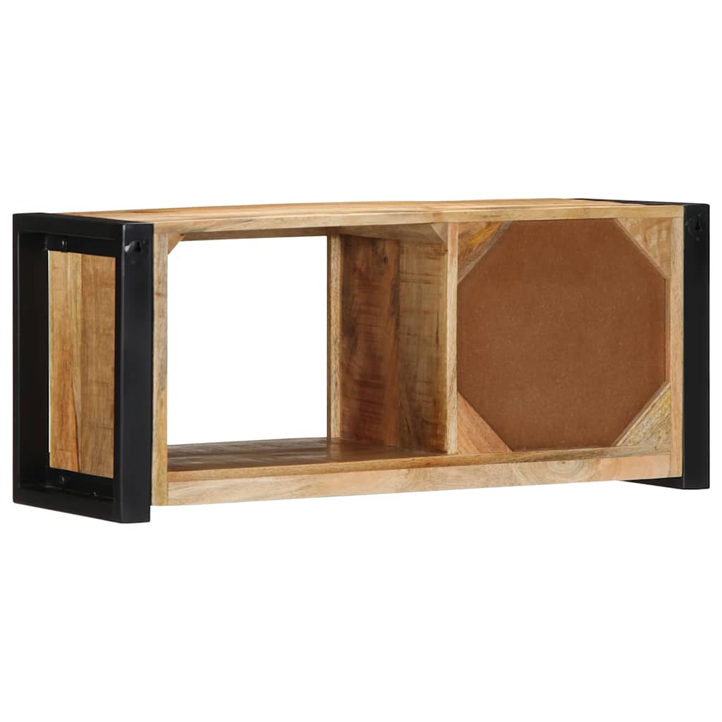 vidaXL TV-Schrank 80x30x35 cm Raues Massivholz Mango
