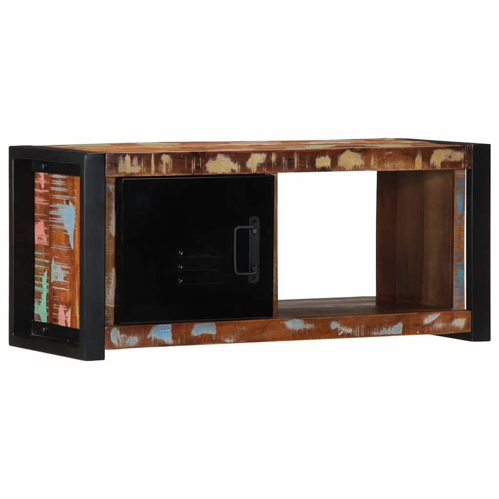 vidaXL TV-Schrank 80x30x35 cm Raues Massivholz Mango