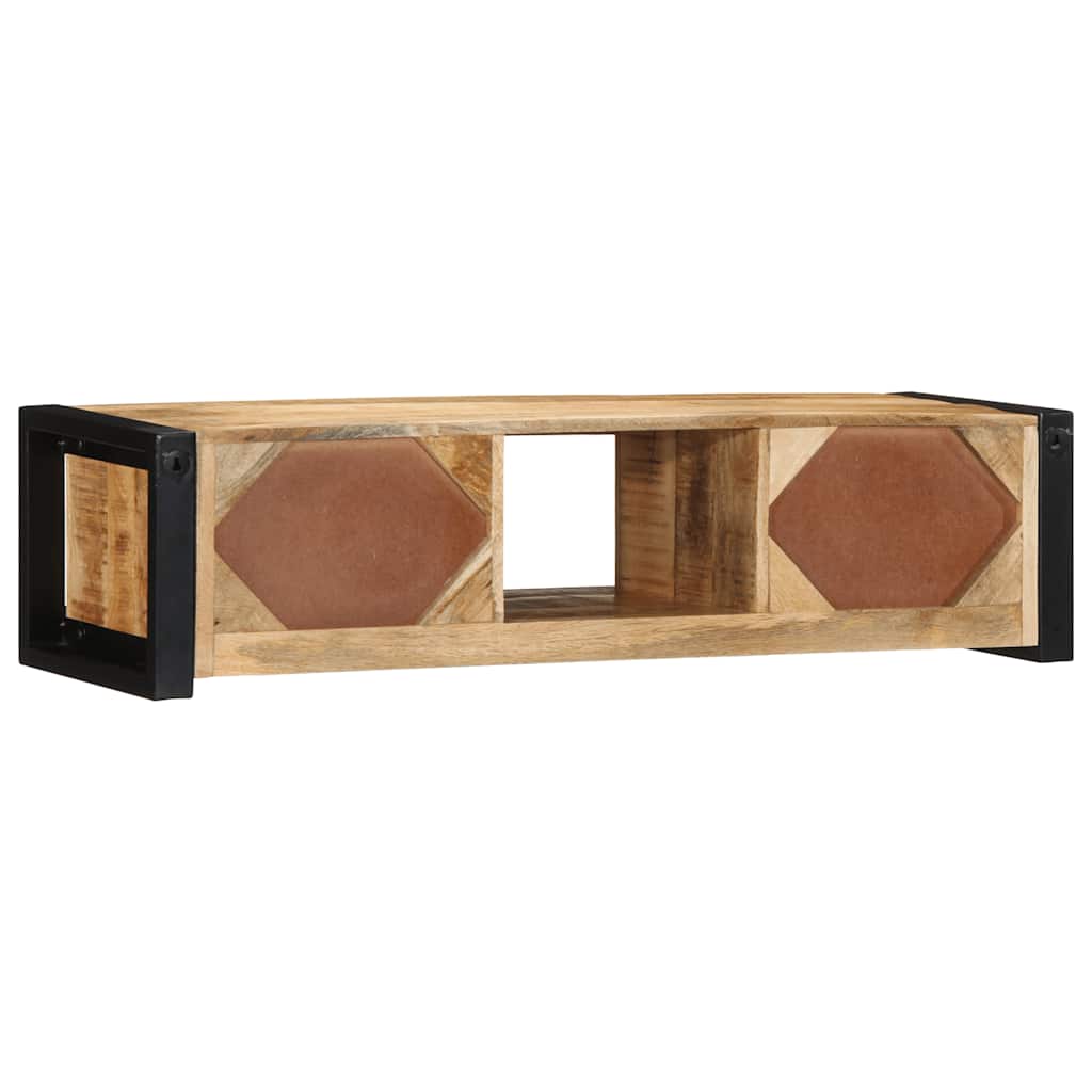 vidaXL TV-Schrank 100x30x25 cm Raues Massivholz Mango